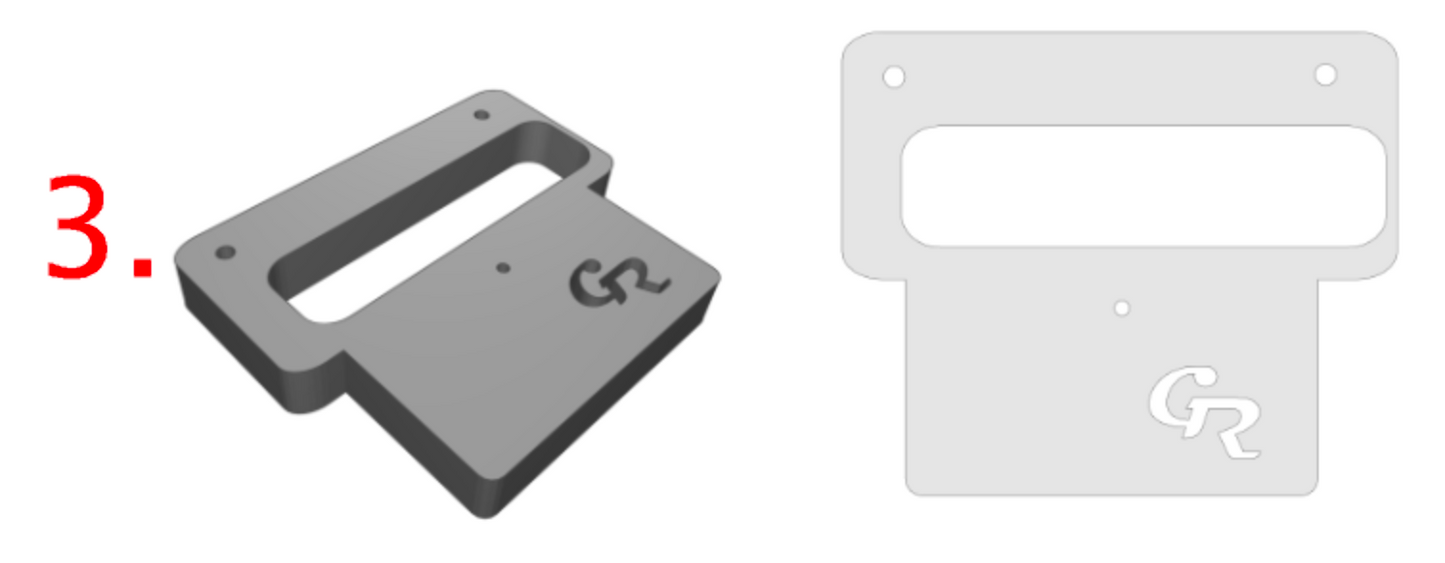 Acrylic Floyd Rose Router Templates .375" Thick