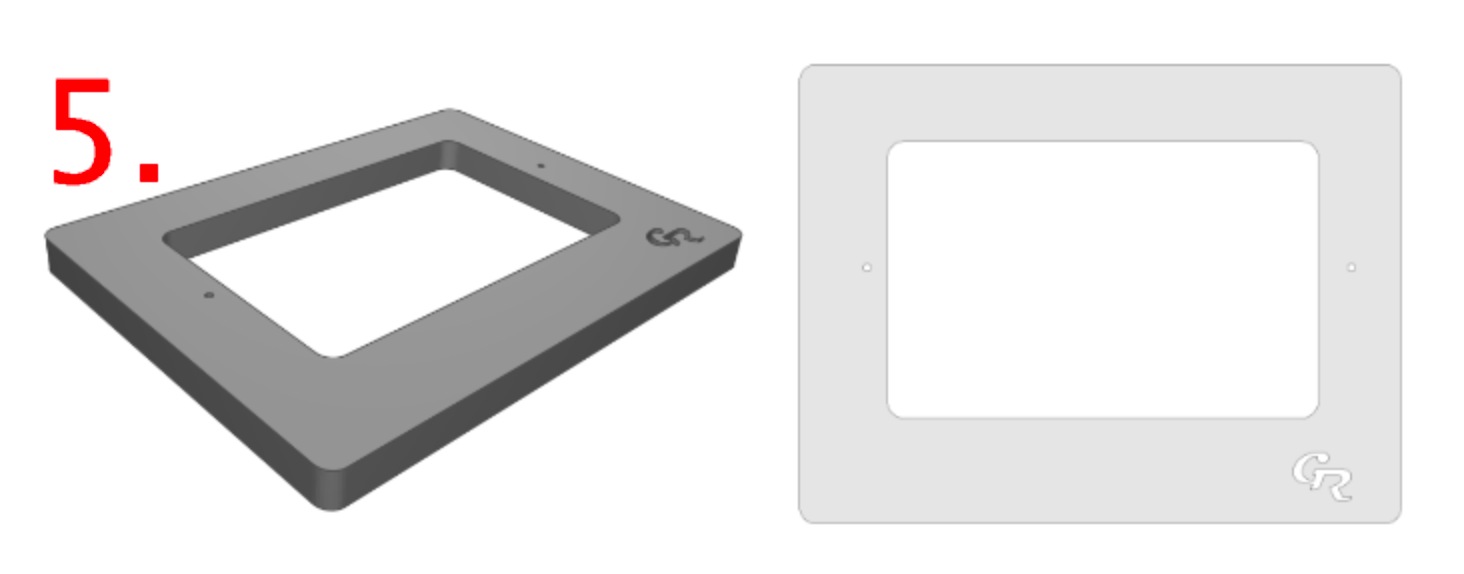 Acrylic Floyd Rose Router Templates .375" Thick