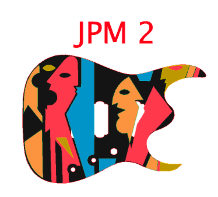 Ibanez JPM 1 2 3 4 Another Day John Petrucci Picasso Guitar Body Graphic Decal Set Vinyl Peel & Stick Also for Universe and Jem 7 Strings
