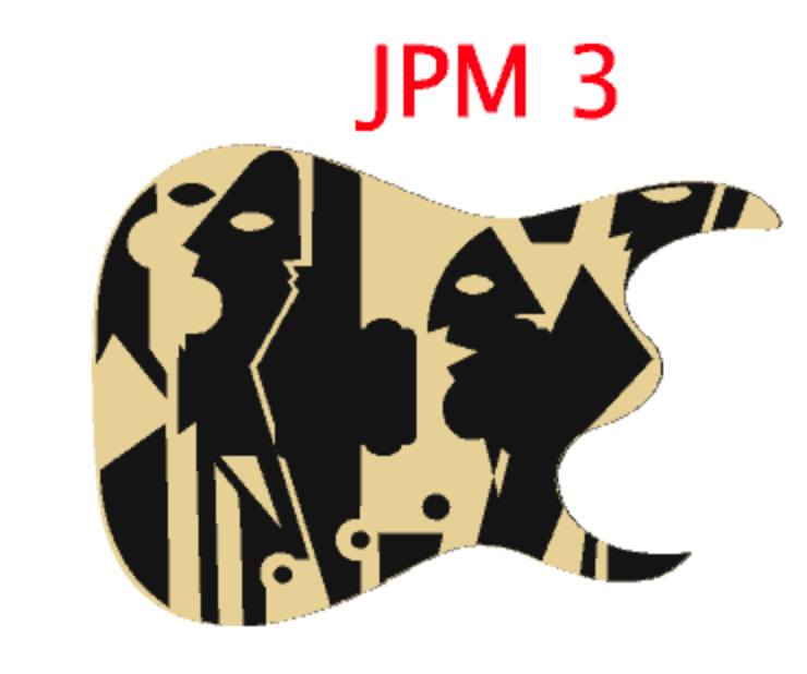 Ibanez JPM 1 2 3 4 Another Day John Petrucci Picasso Guitar Body Graphic Decal Set Vinyl Peel & Stick Also for Universe and Jem 7 Strings