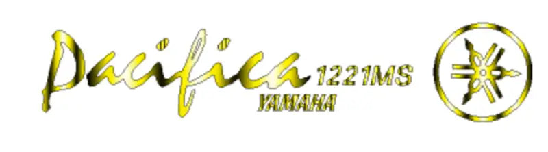 Yamaha Pacifica 1221MS Guitar Headstock Decal Logo Waterslide or Foil Peel &amp; Stick.