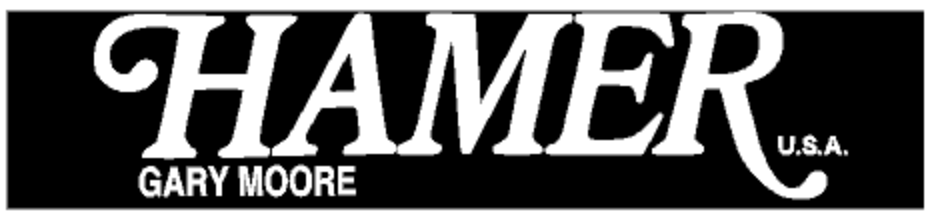 Hamer Gary Moore Signature Series Headstock Decal Logo Waterslide