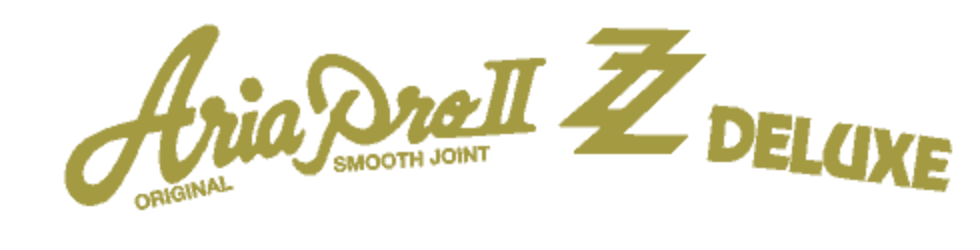 Aria Pro II ZZ Deluxe Headstock Decal Vinyl, Foil Or Waterslide