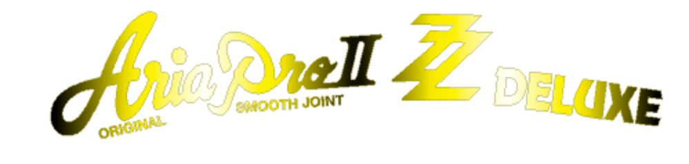 Aria Pro II ZZ Deluxe Headstock Decal Vinyl, Foil Or Waterslide