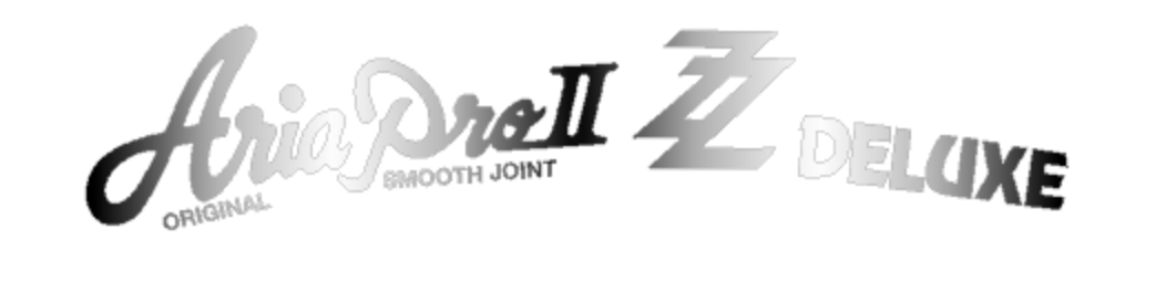 Aria Pro II ZZ Deluxe Headstock Decal Vinyl, Foil Or Waterslide