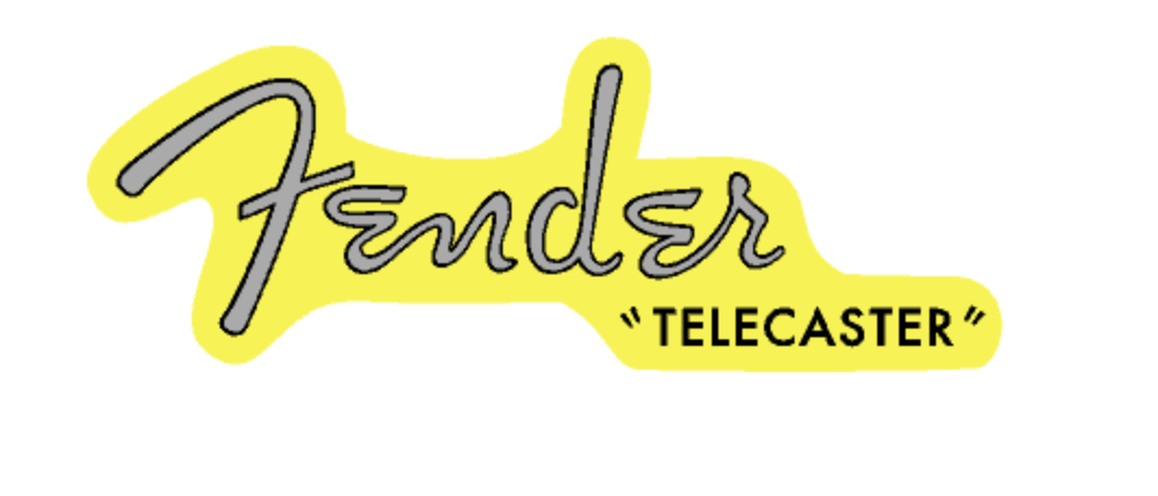 Fender Telecaster 50’s 60’S Relic Aged Guitar Headstock Decal Logo Waterslide