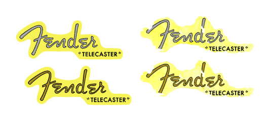 Fender Telecaster 50’s 60’S Relic Aged Guitar Headstock Decal Logo Waterslide