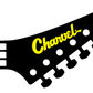 Charvel Model 7 Toothpaste Pointy Reverse Headstock Guitar Decal Logo Small