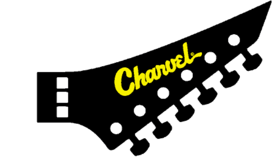 Charvel Model 7 Toothpaste Pointy Reverse Headstock Guitar Decal Logo Small