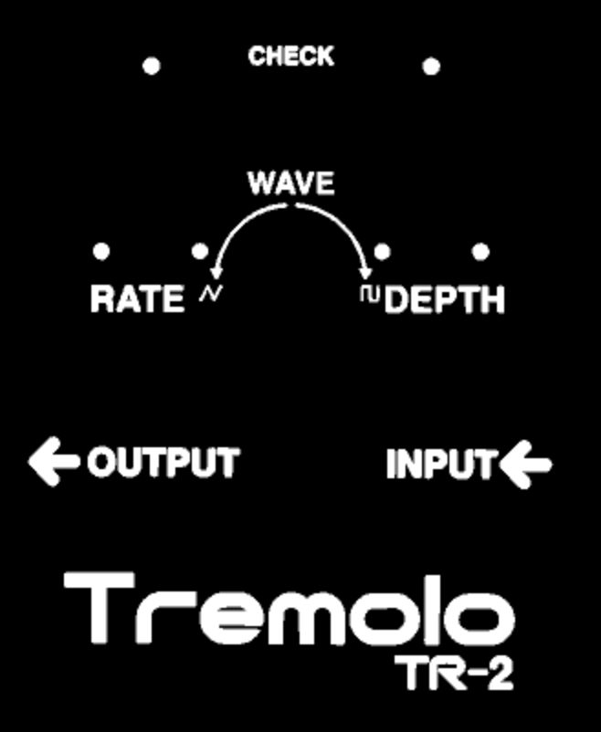 Boss TR-2 Tremolo Guitar Effects Pedal Decal Set Waterslide