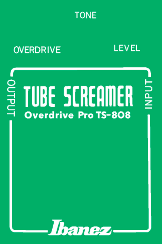 Ibanez Tube Screamer TS-808 Guitar Pedal Restoration decal