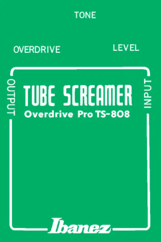 Ibanez Tube Screamer TS-808 Guitar Pedal Restoration decal