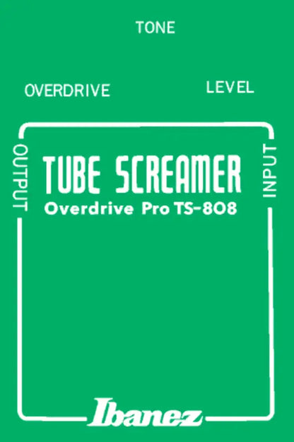 Ibanez Tube Screamer TS-808 Guitar Pedal Restoration decal