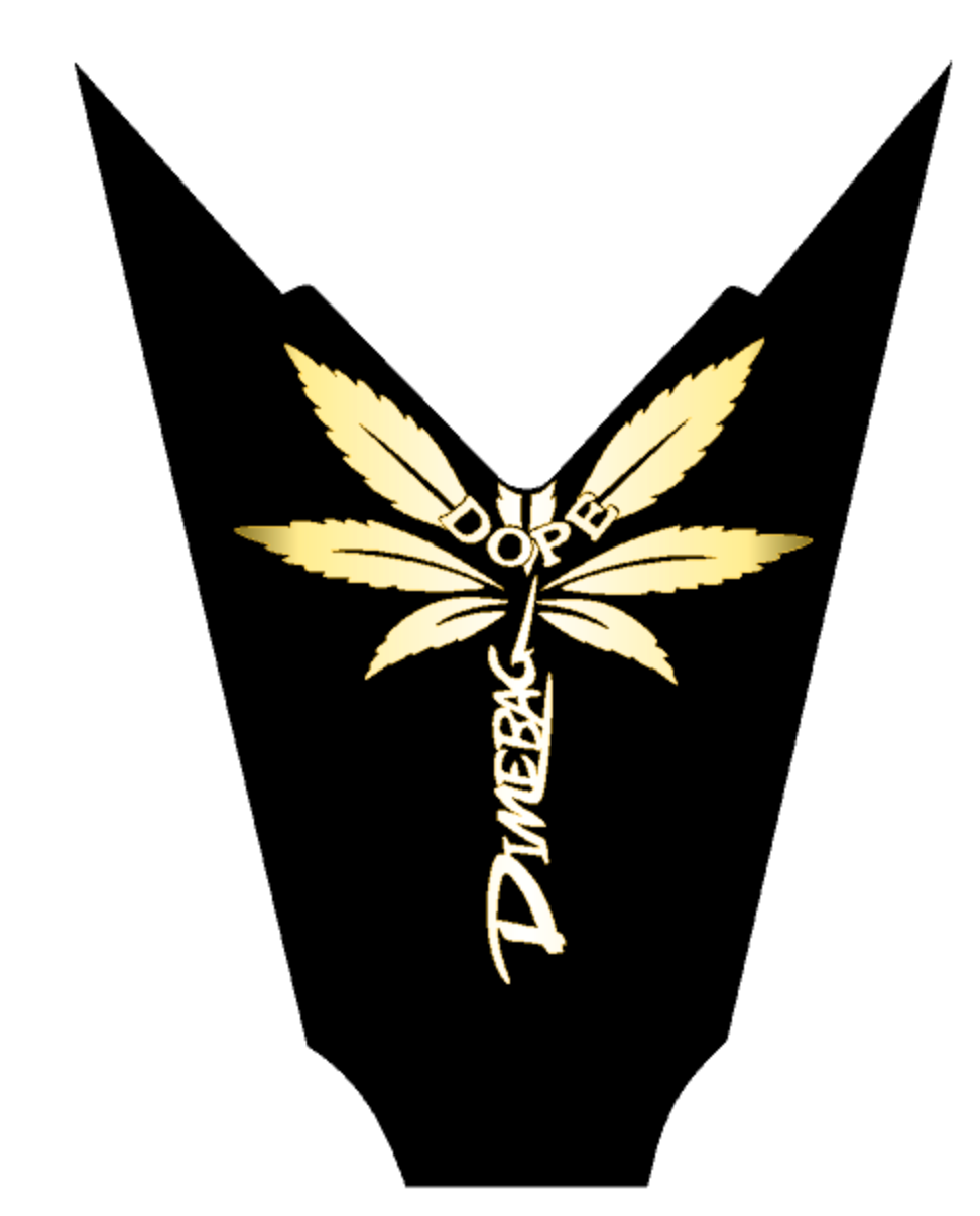 Dean ML and Razorback DOPE Dimebag Parody Guitars Headstock Decal