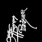 Cort Gene Simmons Axe Punisher Bass Guitar Headstock Decal