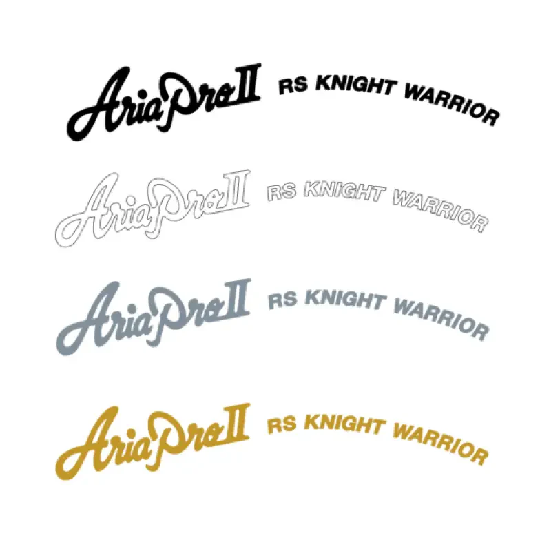 Aria Pro II RS Knight Warrior Guitar Headstock Logo Decal - Guitar-Restore
