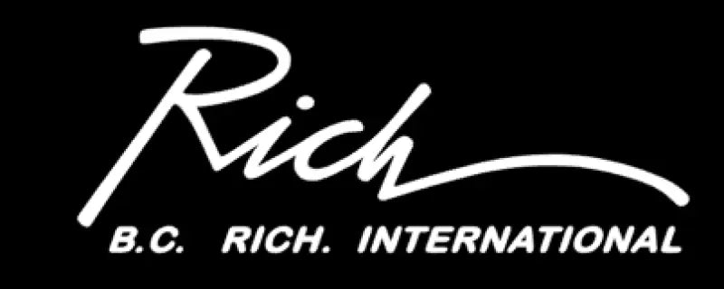 B.C. Rich Rich International Guitar Headstock Decal Logo