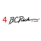 B.C. Rich USA or NJ Series Headstock Decal Logo Black Or White Waterslide - Guitar-Restore