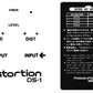 Boss DS-1 Guitar Distortion Effects Pedal Decal Logo Set Top