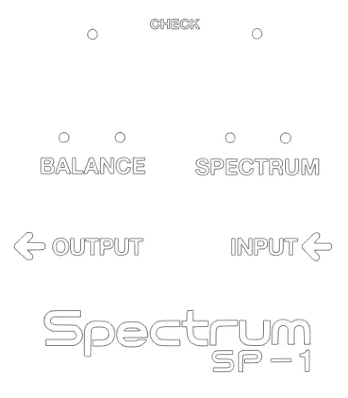 Boss Sp-1 Spectrum 1 Equalizer Guitar Effects Pedal Decal