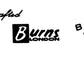 Burns London Marquee Guitar Headstock Or Body Decal Vinyl