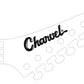 Charvel Toothpaste Pointy Reverse Headstock Guitar Decal