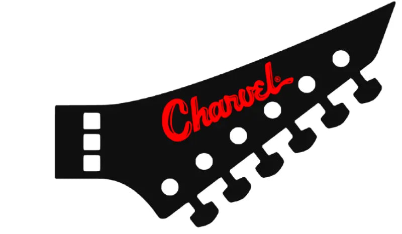 Charvel Toothpaste Pointy Reverse Headstock Guitar Decal