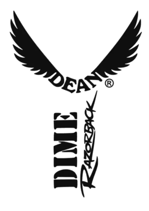 Dean Razorback Guitar Headstock Decal Vinyl or Foil Peel & Stick or Waterslide - Guitar-Restore