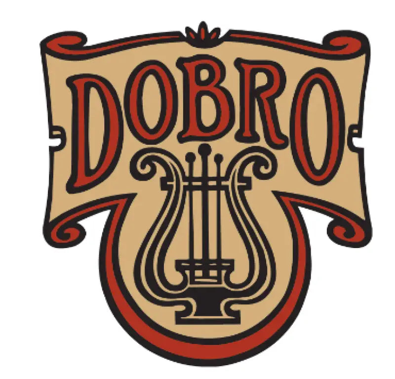 Dobro Print Over Foil Headstock Logo Decal Peel & Stick - Guitar-Restore