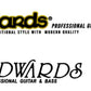 Edwards By ESP Guitar Headstock Decal Logo Waterslide.  For Strat or Tele