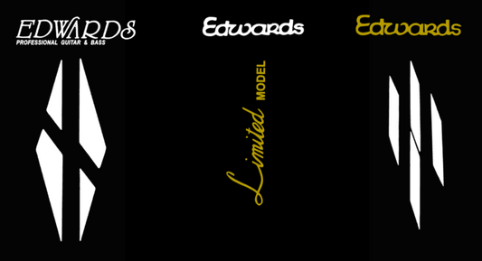 Edwards By ESP Les Paul Guitar Headstock Decal Logo Waterslide, vinyl or foil