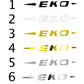 EKO Guitar Headstock Logo Decal Vinyl or Foil Peel & Stick - Guitar-Restore