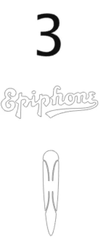 Epiphone Vintage Hollow body or Acoustic Guitar Headstock Decals - Guitar-Restore