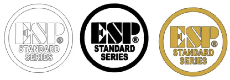 ESP CUSTOM & STANDARD SERIES guitar rear Headstock Decal