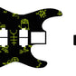 Kirk Hammett Demonology Guitar Body & Headstock Graphic Set White, Black, Gold & Glow In The Dark