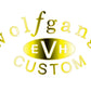 EVH Wolfgang Custom Headstock Decal Logo Waterslide Foil or Vinyl Peel & Stick - Guitar-Restore