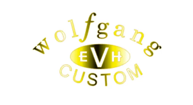 EVH Wolfgang Custom Headstock Decal Logo Waterslide Foil or Vinyl Peel & Stick - Guitar-Restore