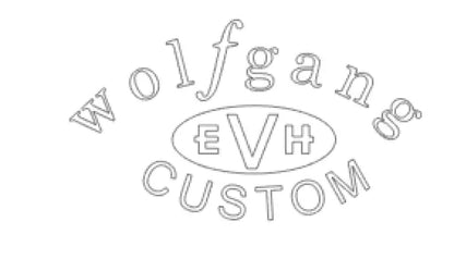 EVH Wolfgang Custom Headstock Decal Logo Waterslide Foil or Vinyl Peel & Stick - Guitar-Restore