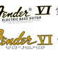 Fender Bass VI Guitar Headstock Decal Logo Waterslide