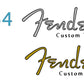 Fender Custom Telecaster Years 1959-1964 Guitar Headstock Decal Logo Waterslide