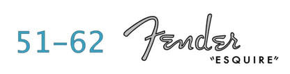 Fender Esquire Guitar Headstock Decal Logo. Years 1951-1969