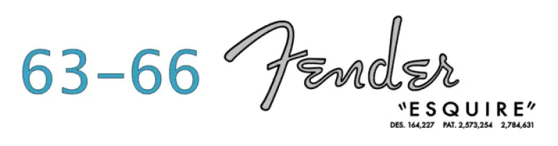 Fender Esquire Guitar Headstock Decal Logo. Years 1951-1969