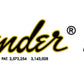 Fender Esquire Guitar Headstock Decal Logo. Years 1951-1969