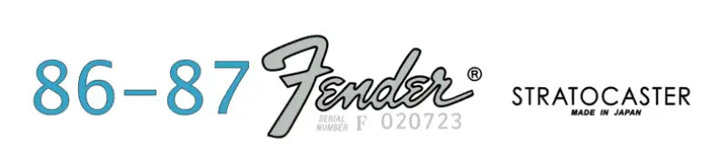 Fender Fuji Gen Japan Stratocaster Headstock Decal Logo Waterslide Years 1985-1988