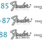 Fender Fuji Gen Japan Stratocaster Headstock Decal Logo Waterslide Years 1985-1988