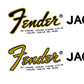 Fender Jaguar Guitar Headstock Decal Logo Waterslide Years 1968-1975