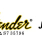 Fender Jazz Bass Headstock Decal Logo Waterslide Years 1968-1980