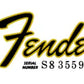 Fender Jazz Bass Headstock Decal Logo Waterslide Years 1968-1980