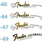 Fender Jazzmaster Guitar Headstock Decal Logo Waterslide Years 1958-1969