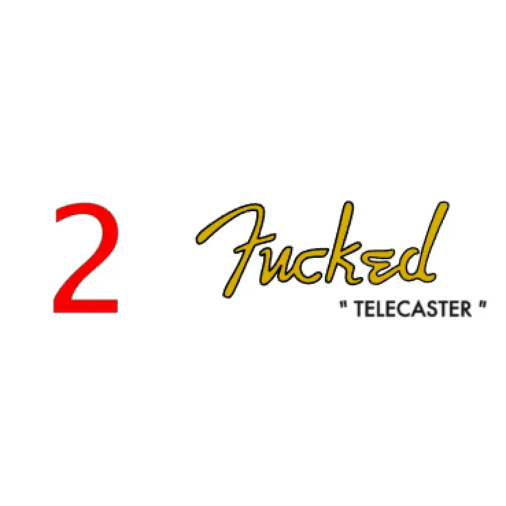 Fender Fucked Funny Clone Headstock Decals Stratocaster, Telecaster, Jazzmaster, Jazz Bass, & Precision Bass - Guitar-Restore